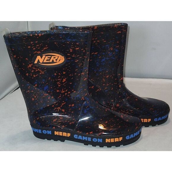 Nerf Splatter PVC Wellies Rain boots Size 2 - Picture 2 of 8